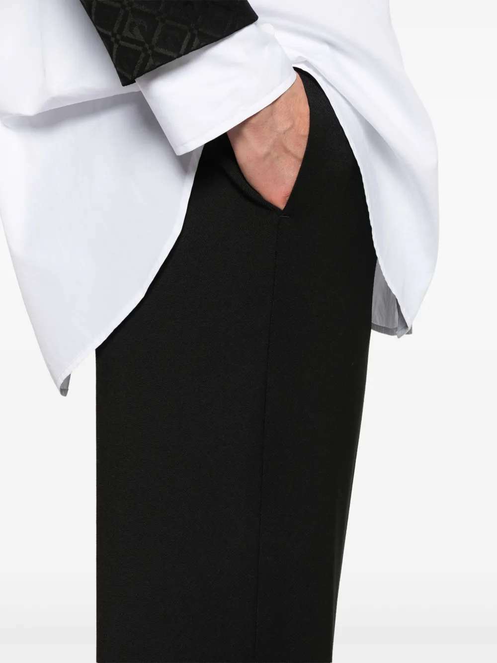 Marine Serre Twill plooibroek Zwart