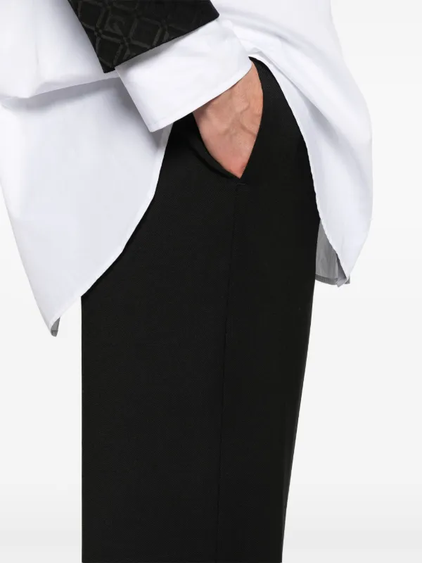 Marine Serre ツイル パンツ | ブラック | FARFETCH JP