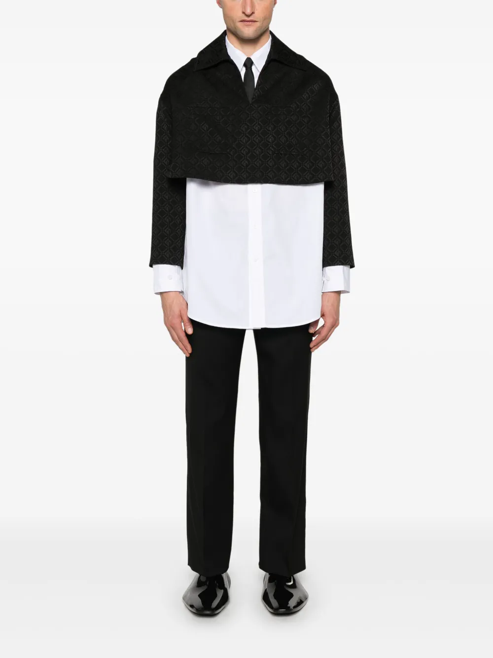 marineserre Marine Serre Twill plooibroek - Zwart