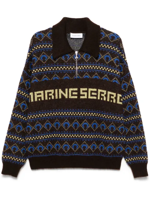 Marine Serre suéter en jacquard