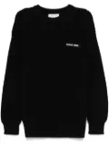 Marine Serre crew-neck sweater - Black