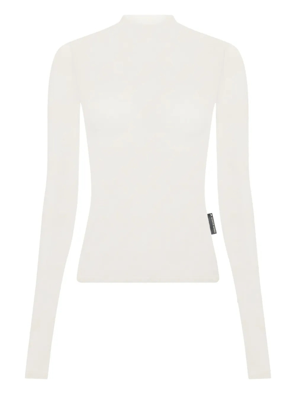 Marine Serre Top semi trasparente | bianco | Image 1