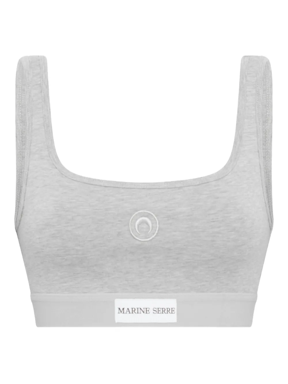 Moon-embroidered sports bra