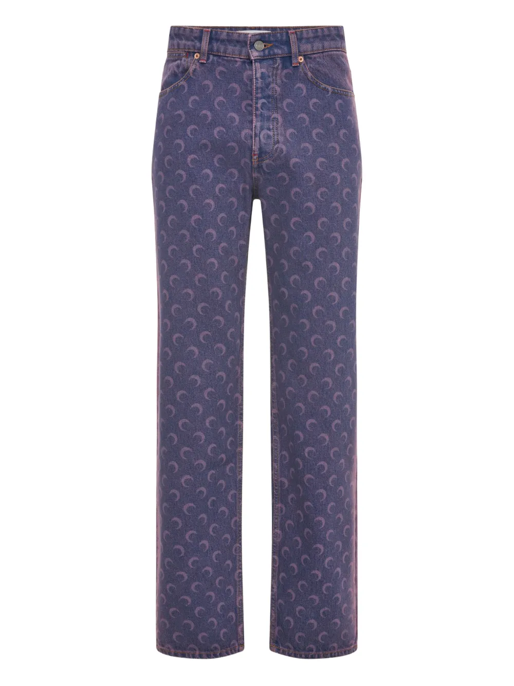 Marine Serre Jeans Paars