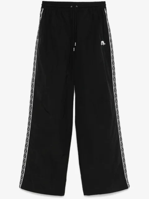 Marine Serre embroidered-logo track trousers 