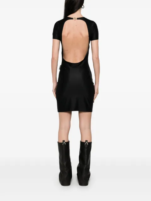 Marine Serre open-back jersey mini dress WDR351ARJER0018 - 3