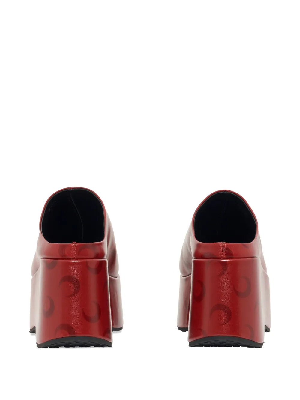 Marine Serre Moon-airbrushed Platform Mules