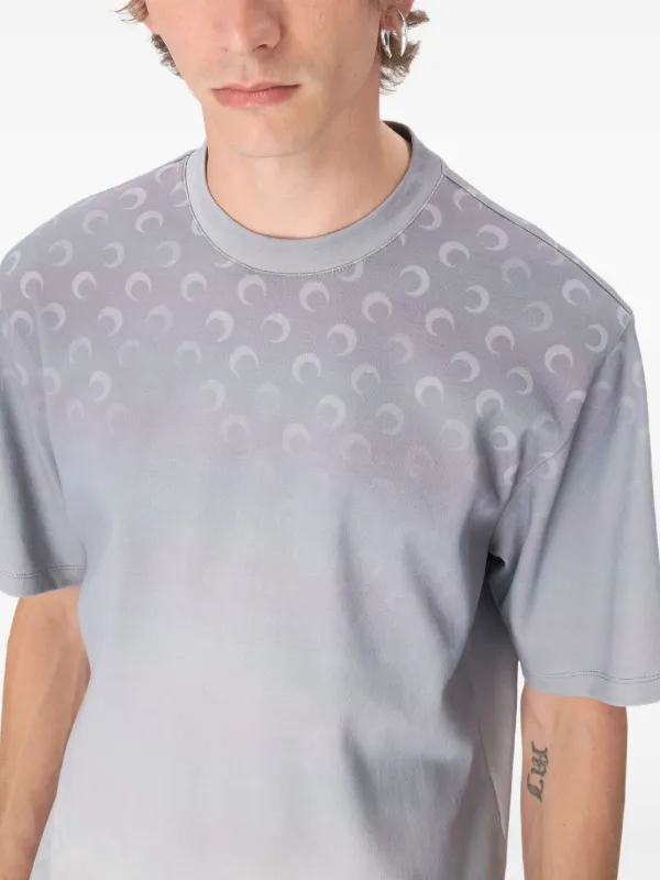 Marine Serre Moonプリント Tシャツ | グレー | FARFETCH JP