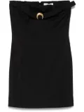 Marine Serre twill mini dress - Black