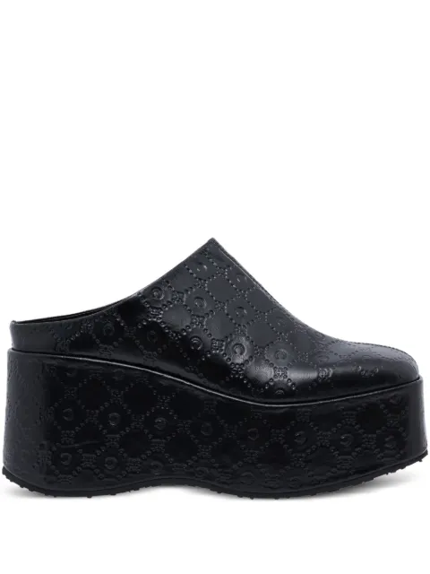 Marine Serre Moonagram-embossed mules