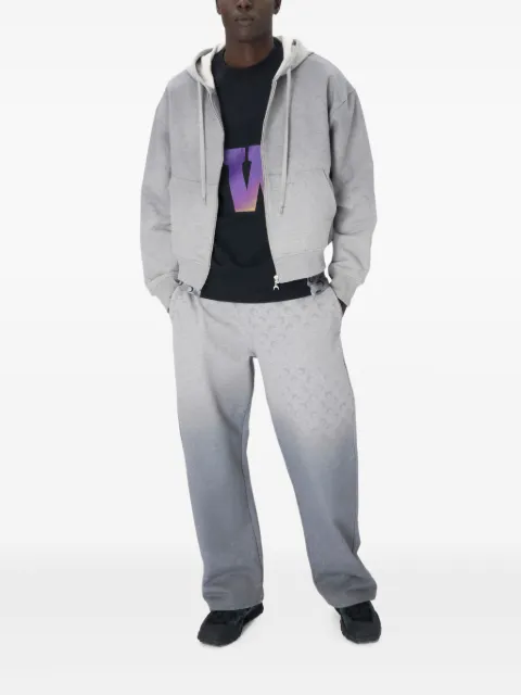 Marine Serre Moon-pattern fleece hoodie 