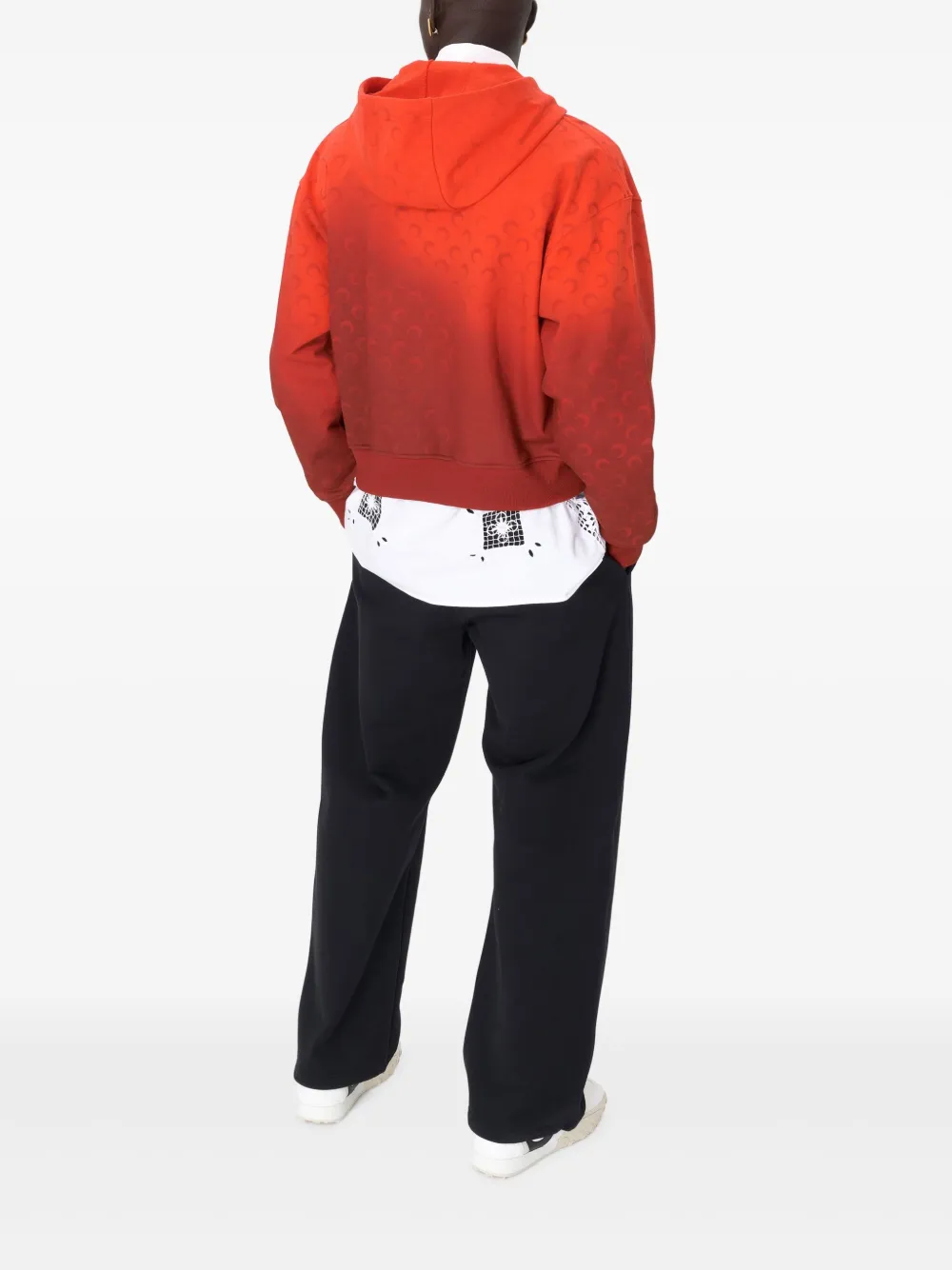 Marine Serre Moon-pattern fleece hoodie | Hoodies | Image 2