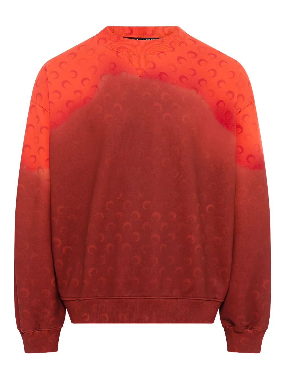 Marine Serre Moon Faded sweater Rood