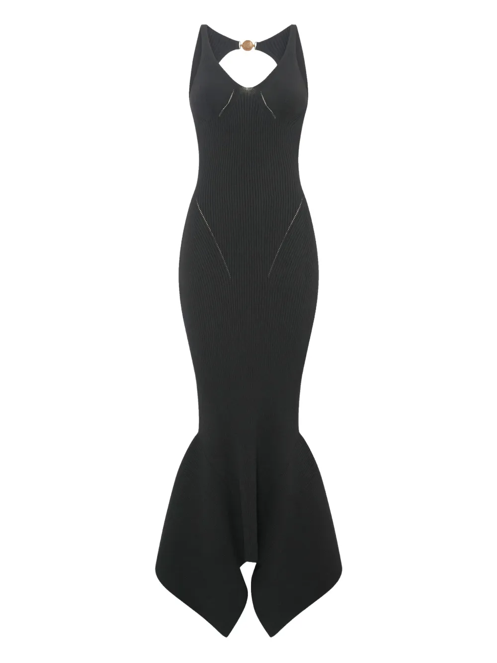 Marine Serre Moon Jewlery maxi-jurk Zwart