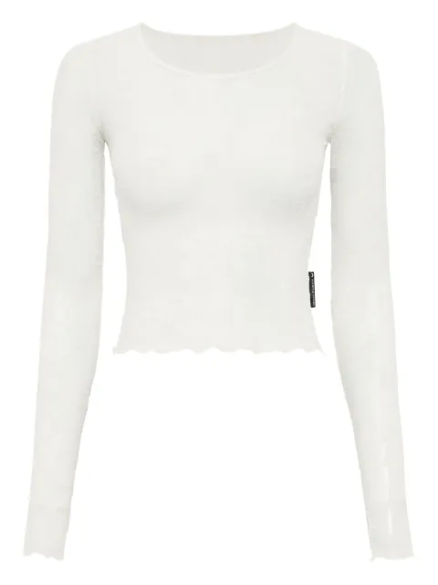 Marine Serre mesh cropped top
