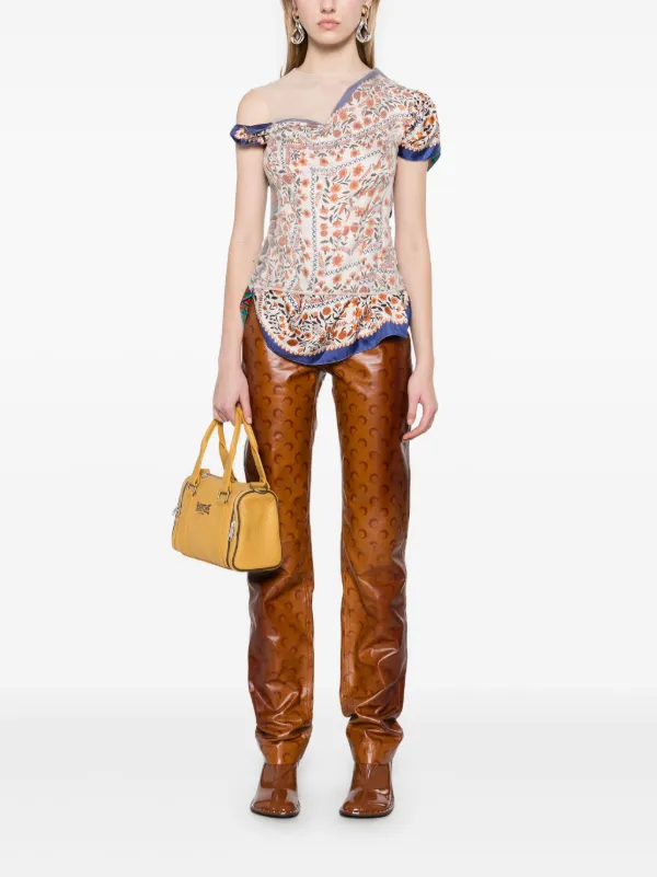 marine serre レザーパンツ