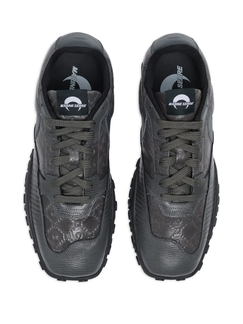 Marine Serre Sneakers met hagedissenhuid-effect Grijs