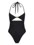 Marine Serre jersey swimsuit - Black