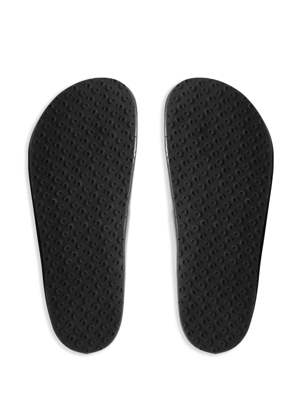 Marine Serre leather mules Black