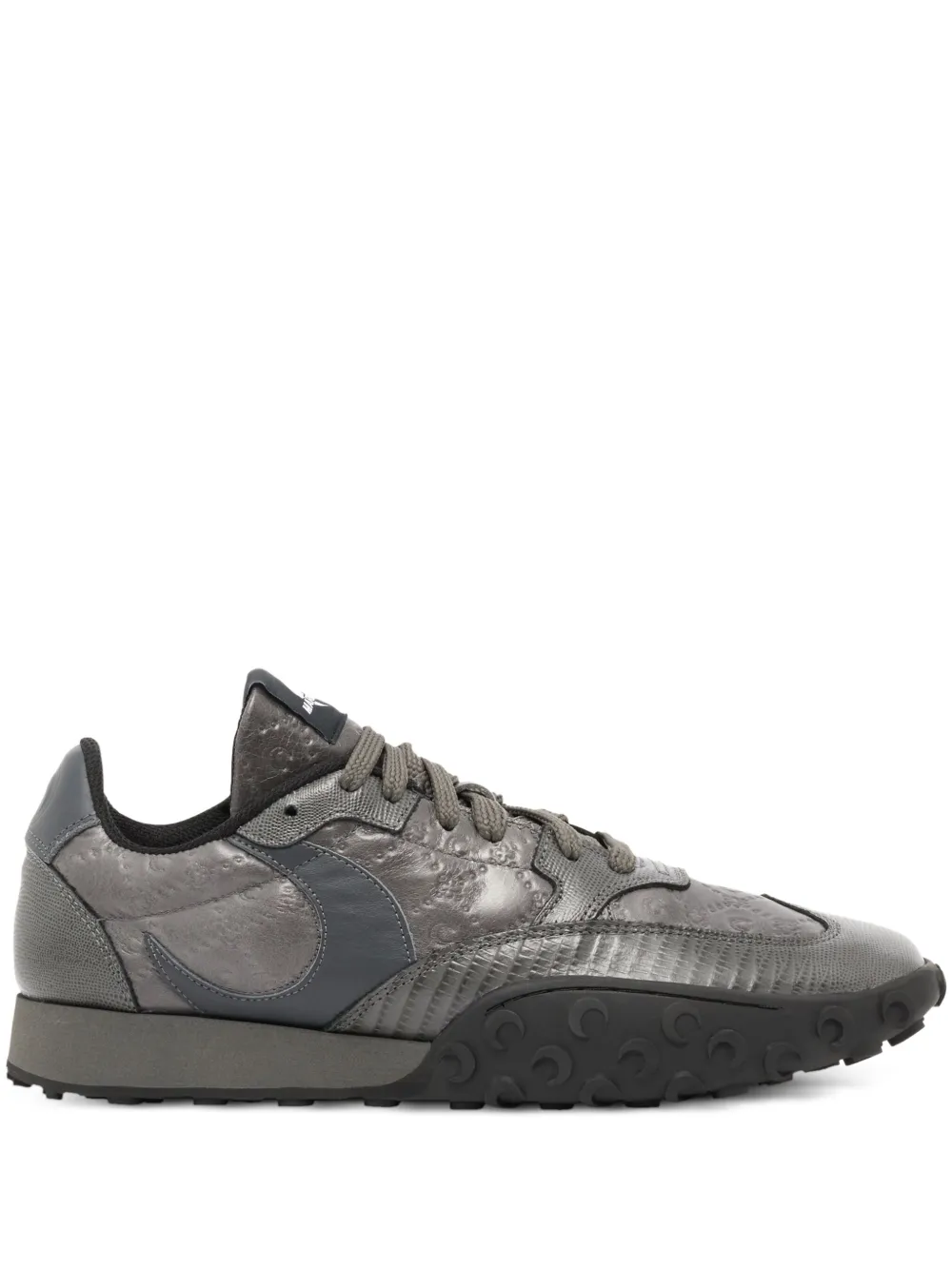Marine Serre Moongram-embossed sneakers Grey