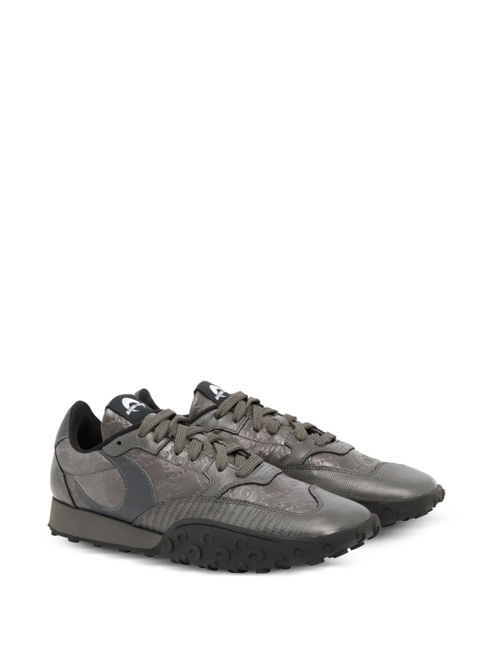 Marine Serre Moongram-embossed sneakers - Grijs