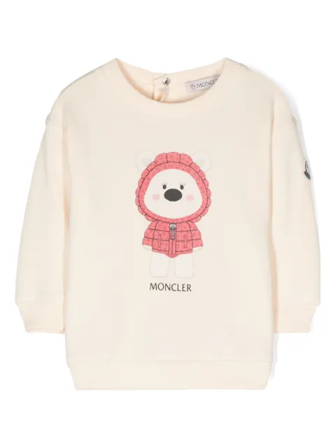 Moncler Enfant Moletom com estampa de logo