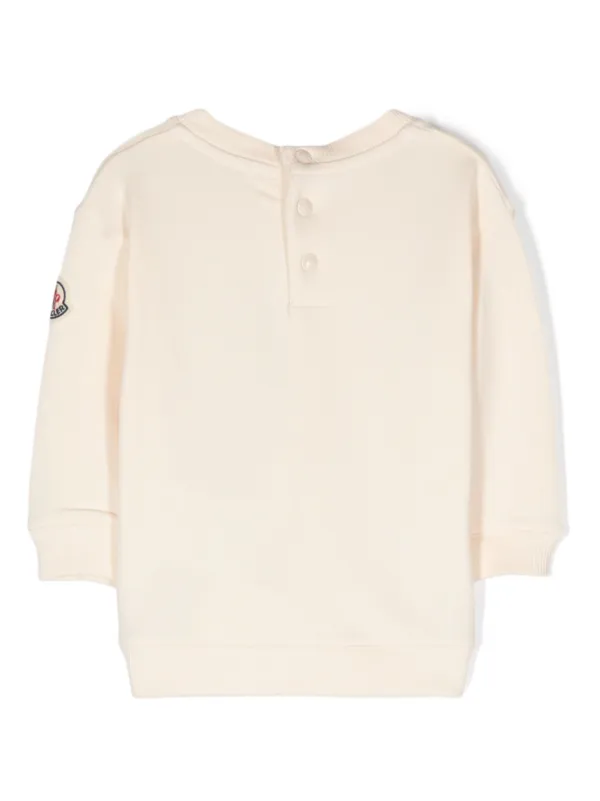 Moncler Enfant logo-print Sweatshirt | Neutrals | FARFETCH