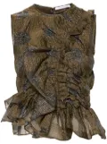 Cecilie Bahnsen Geo top - Brown