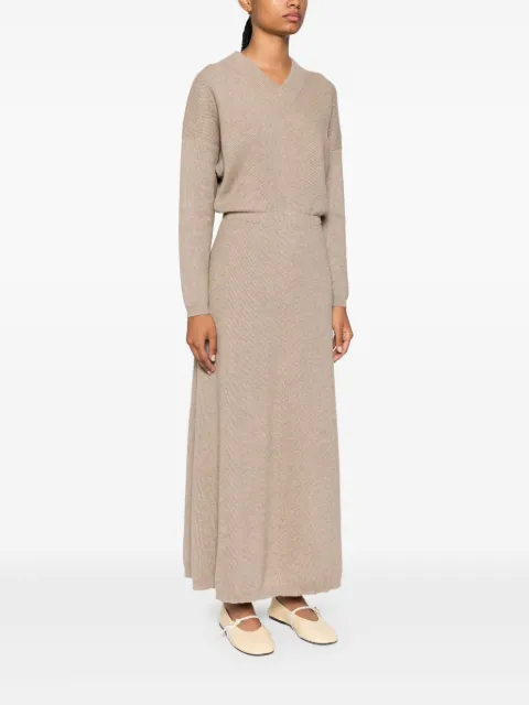 Brunello Cucinelli ribbed-knit maxi dress M12192A92C077 - 2