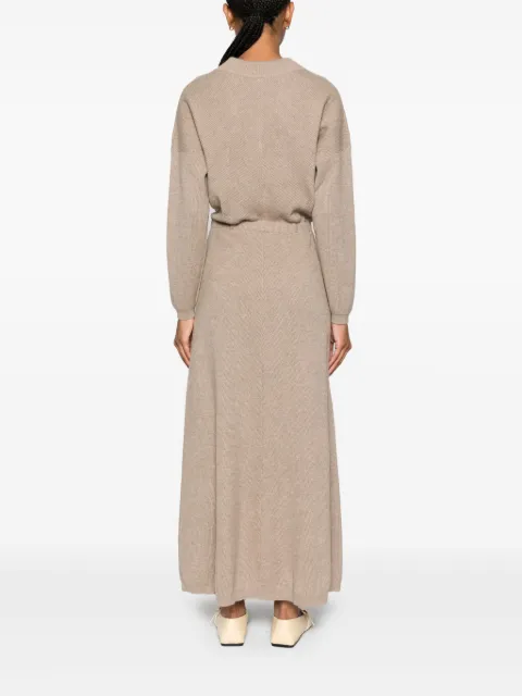 Brunello Cucinelli ribbed-knit maxi dress M12192A92C077 - 3