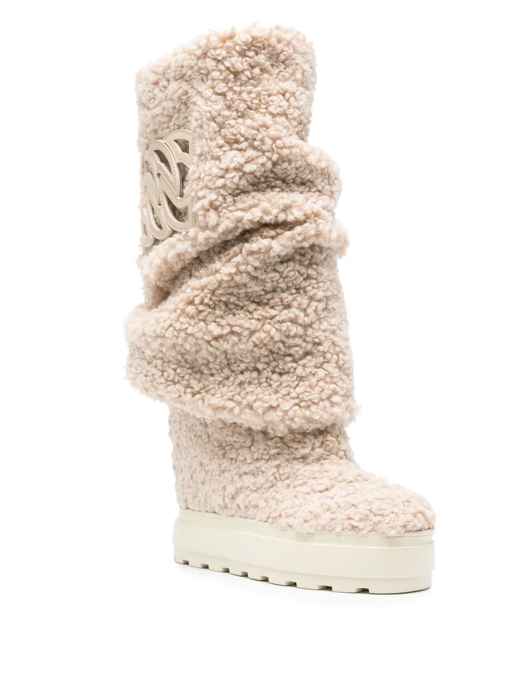 Casadei 40mm snow boots Neutrals