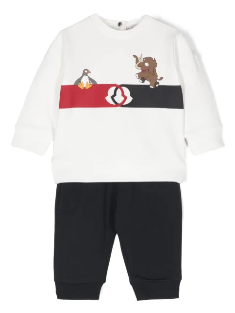 Moncler Enfant logo-patch track suit