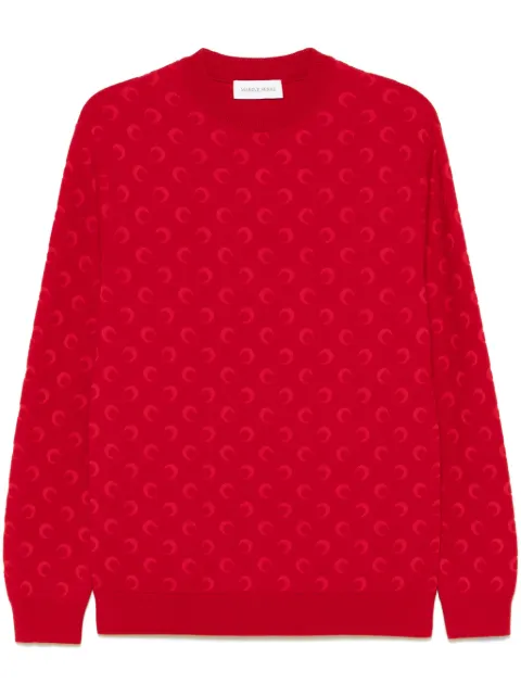 Marine Serre moon-jacquard sweater