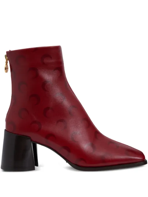 Marine Serre 65mm Crescent Moon-print boots