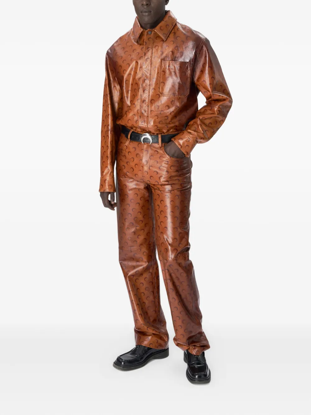 Marine Serre Moon broek - Bruin