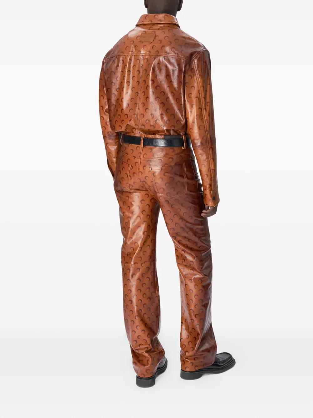 Marine Serre Moon broek Bruin