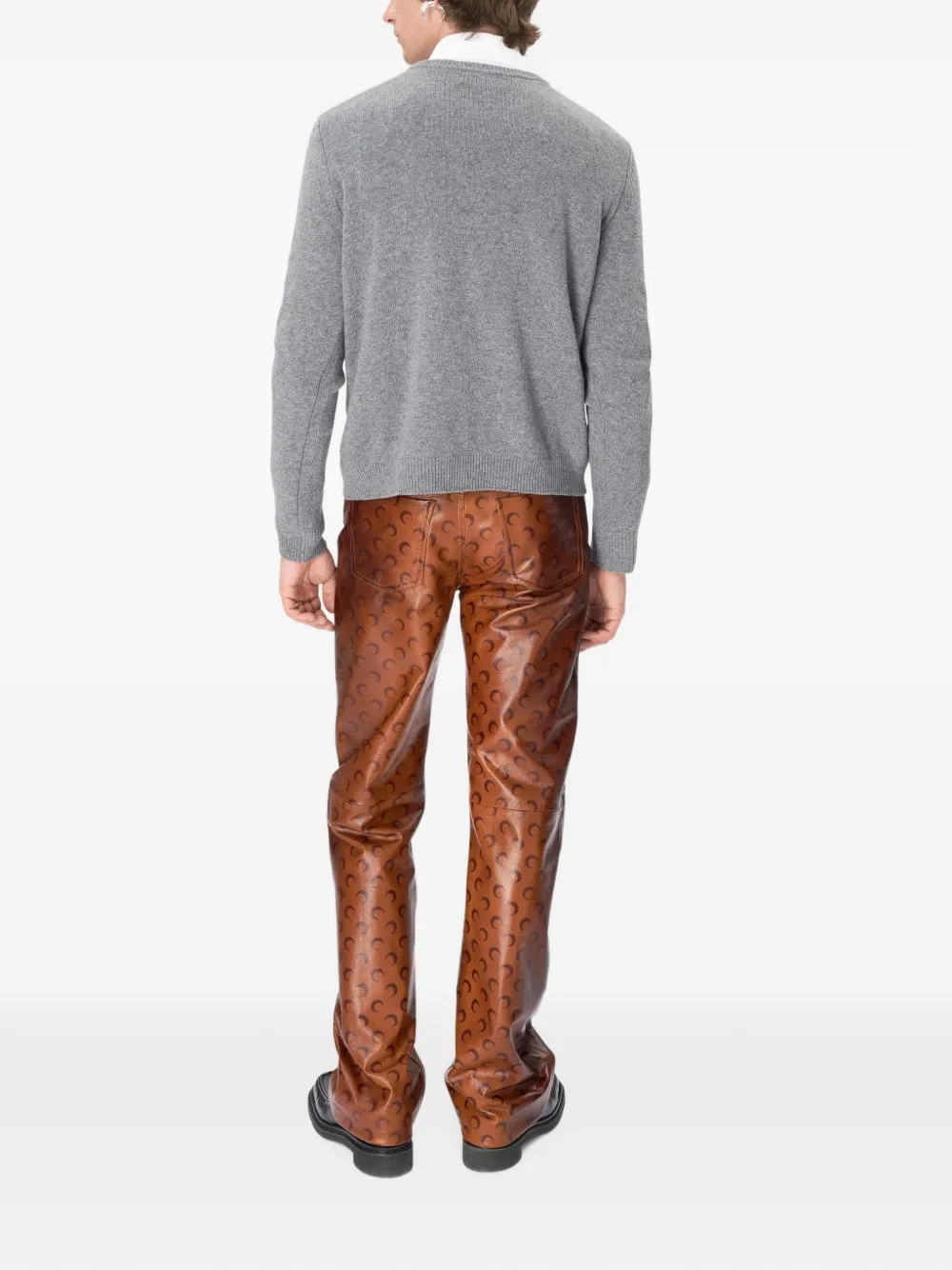 Marine Serre Moon broek Bruin