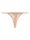 Marine Serre mesh flock thong - Neutrals