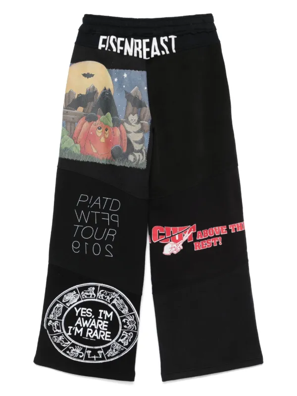 パンツ marine serre Marine Serre Regenerated Graphic Track Pants | Black | FARFETCH ZA