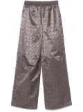 Marine Serre jacquard track trousers - Grey