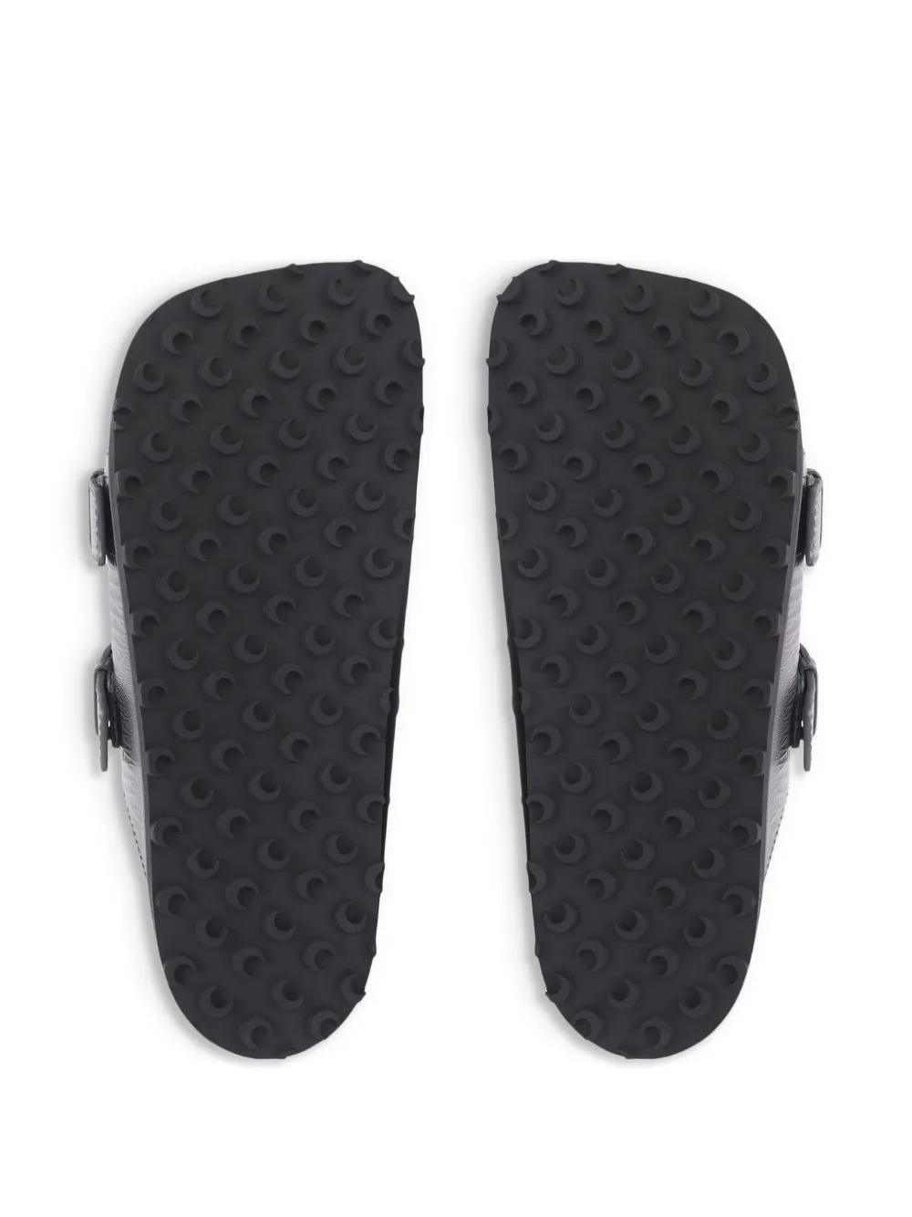 Marine Serre lizard-print sandals Grey