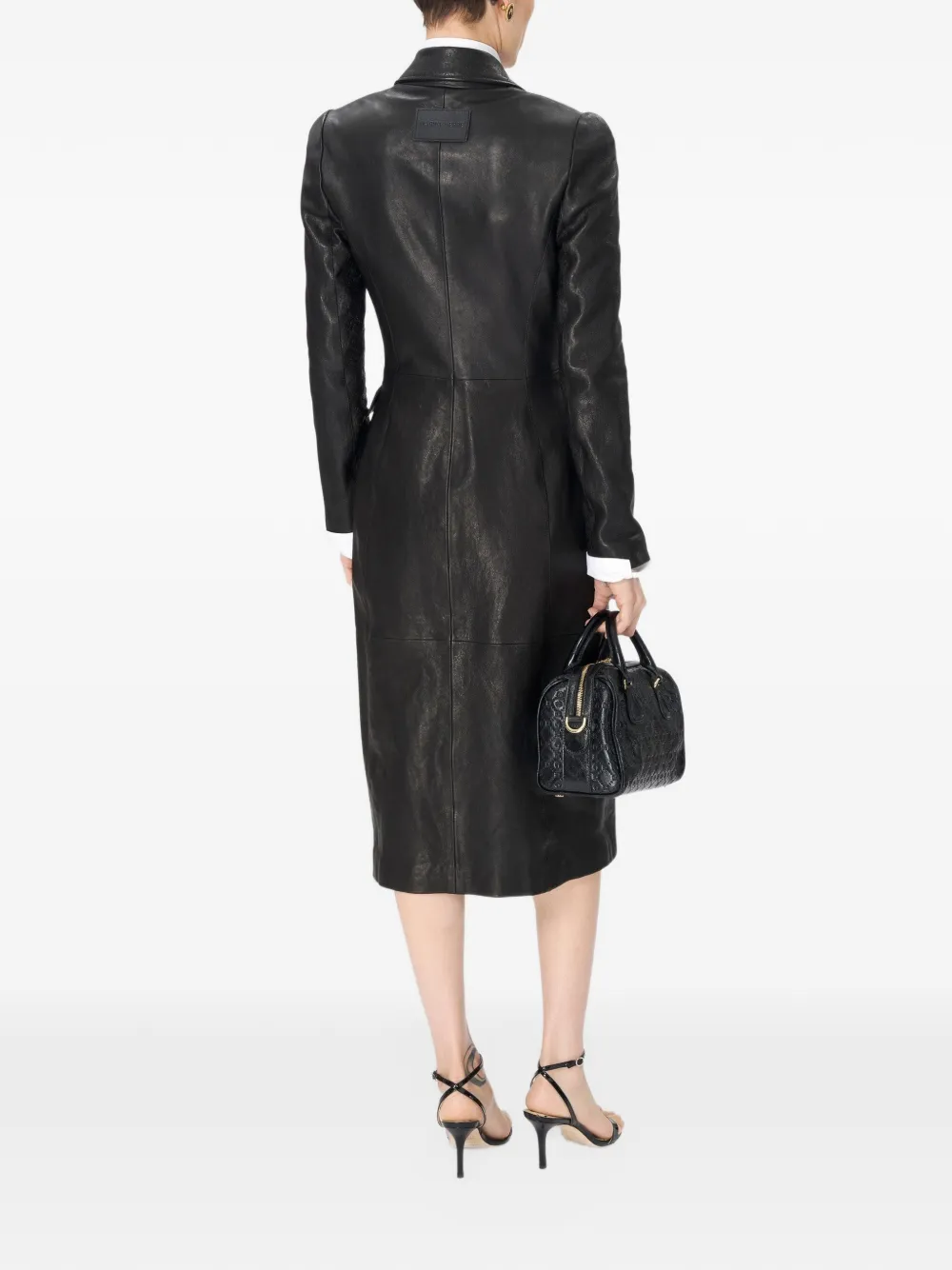 Marine Serre Jas met monogram Zwart
