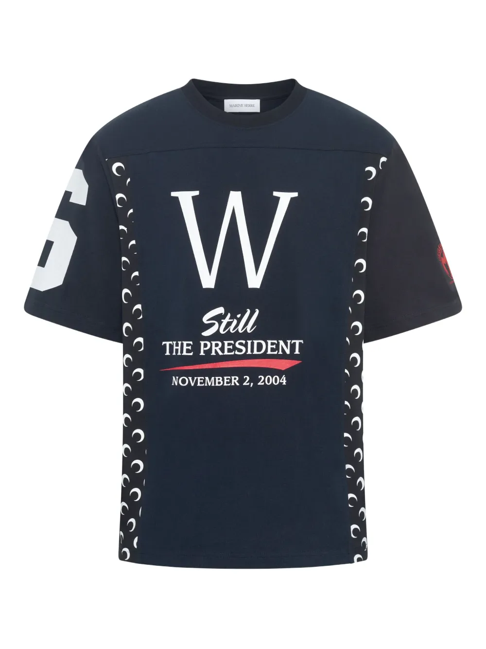 Marine Serre Regenerated グラフィック Tシャツ | ブラック | FARFETCH JP