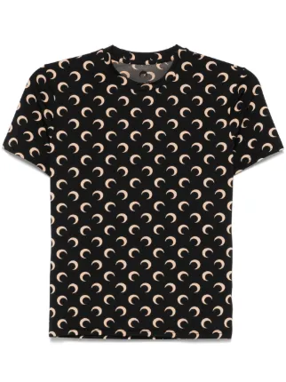 Marine Serre Moon Tシャツ | ブラック | FARFETCH JP