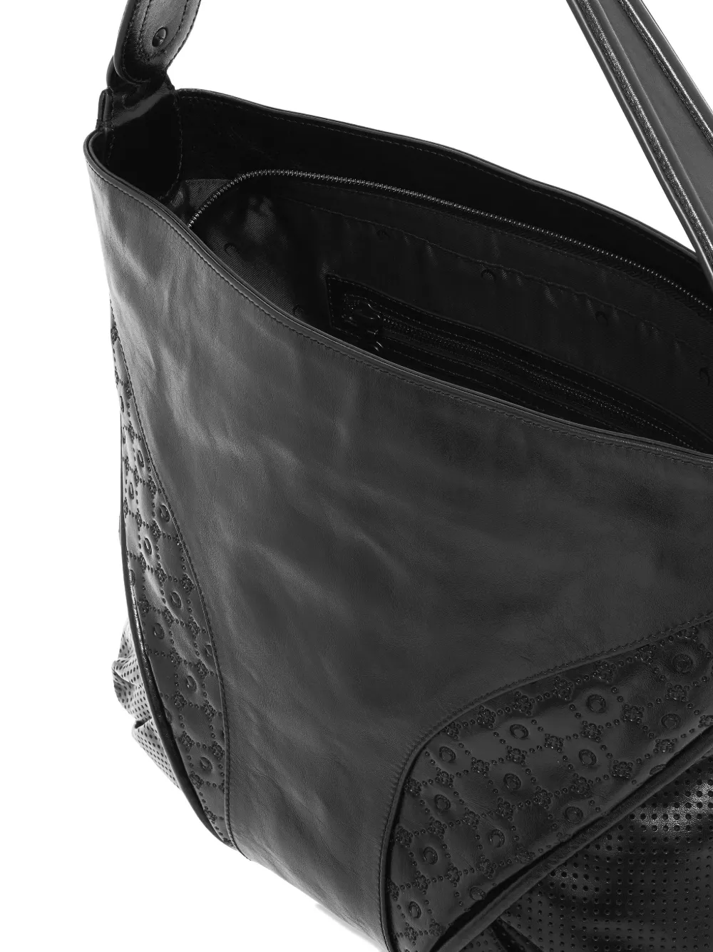 Marine Serre Shopper met logo-reliëf Zwart