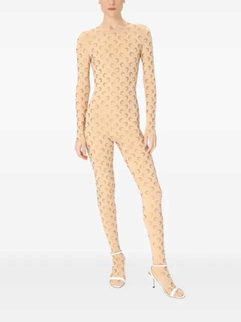 Marine Serre Moon-pattern jersey jumpsuit 