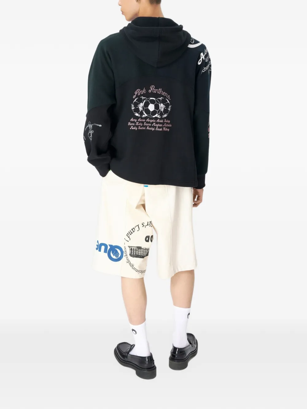 Marine Serre Katoenen shorts Wit
