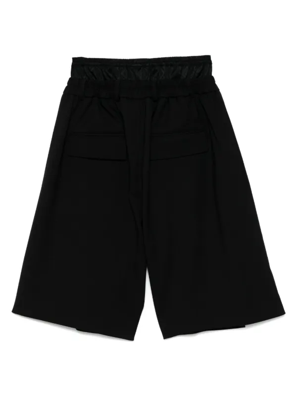 Marine Serre ツイル ショートパンツ | ブラック | FARFETCH JP