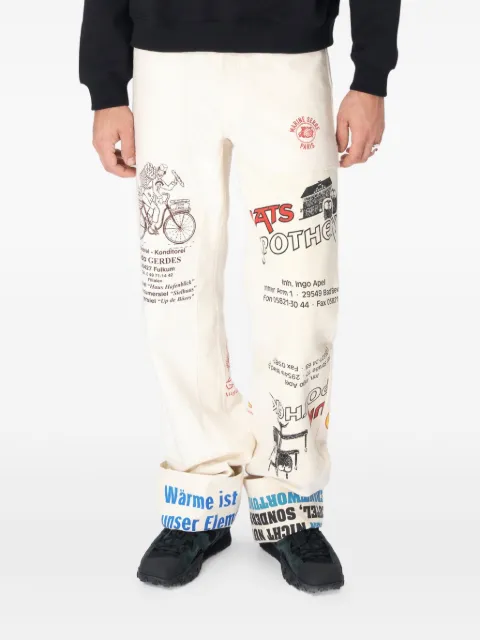 Marine Serre cotton trousers 