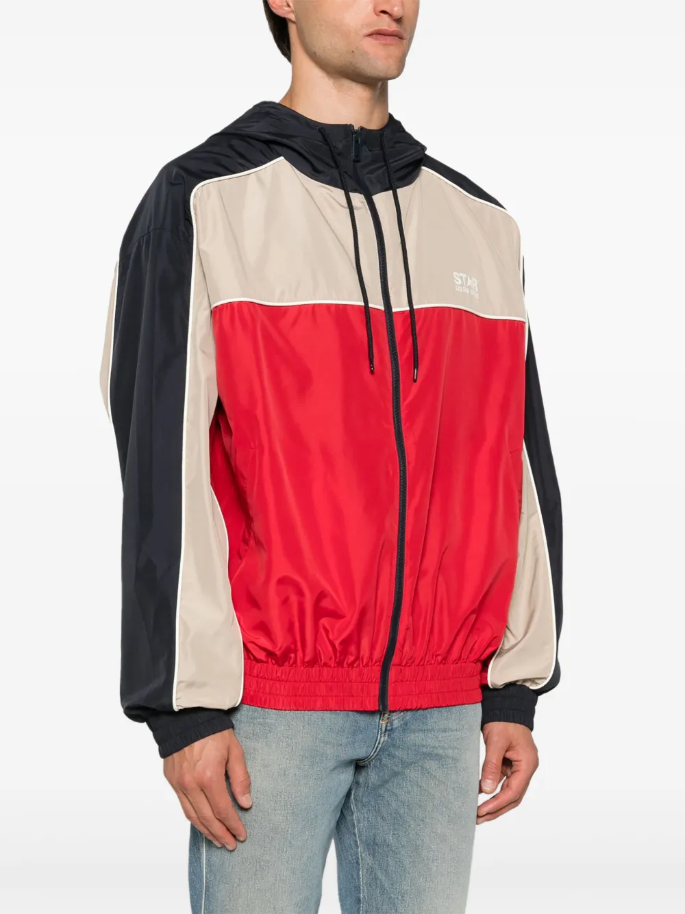 Golden Goose Windjack met logoprint Groen